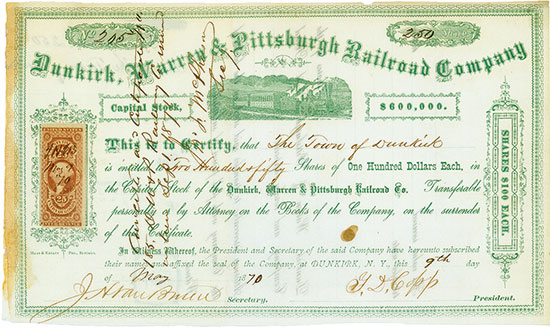 Dunkirk, Warren & Pittsburgh Railroad Company