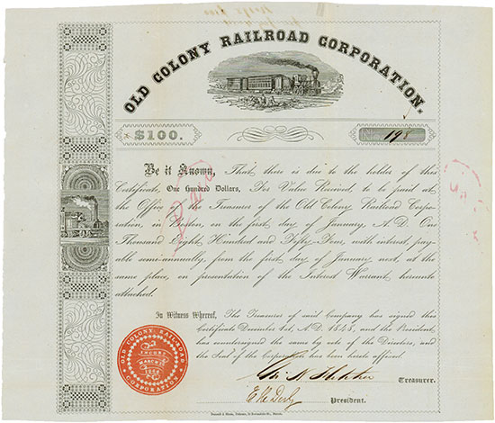 Old Colony Railroad Company [4 Stück]