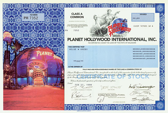 Planet Hollywood International, Inc.