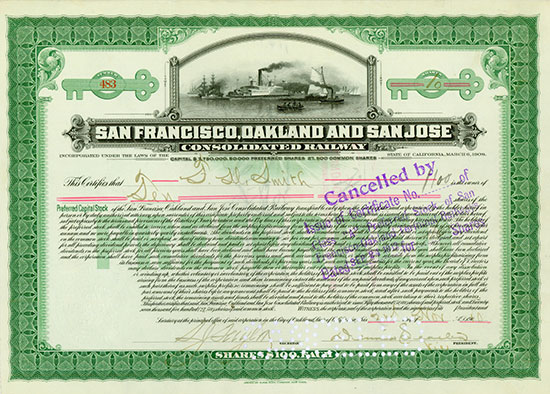San Francisco, Oakland and San Jose Consolidated Railway