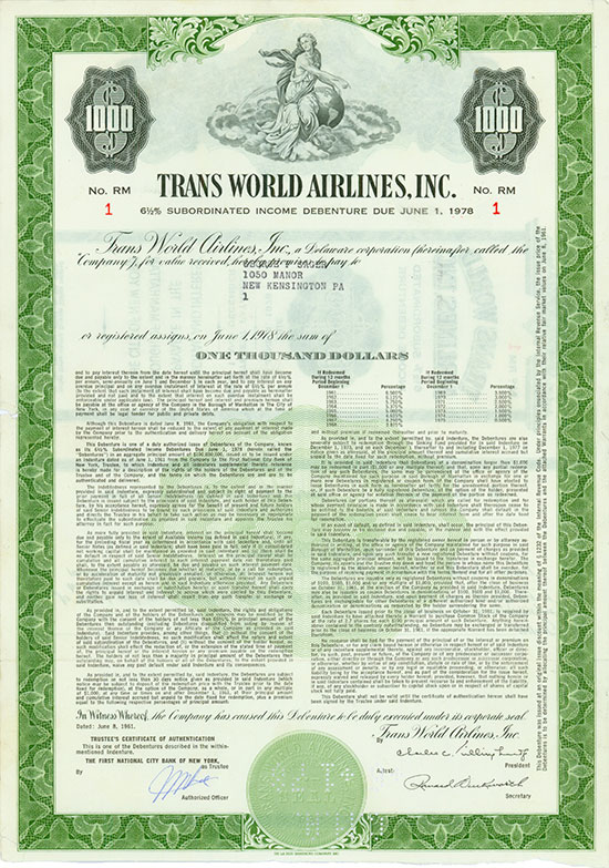 Trans World Airlines, Inc.