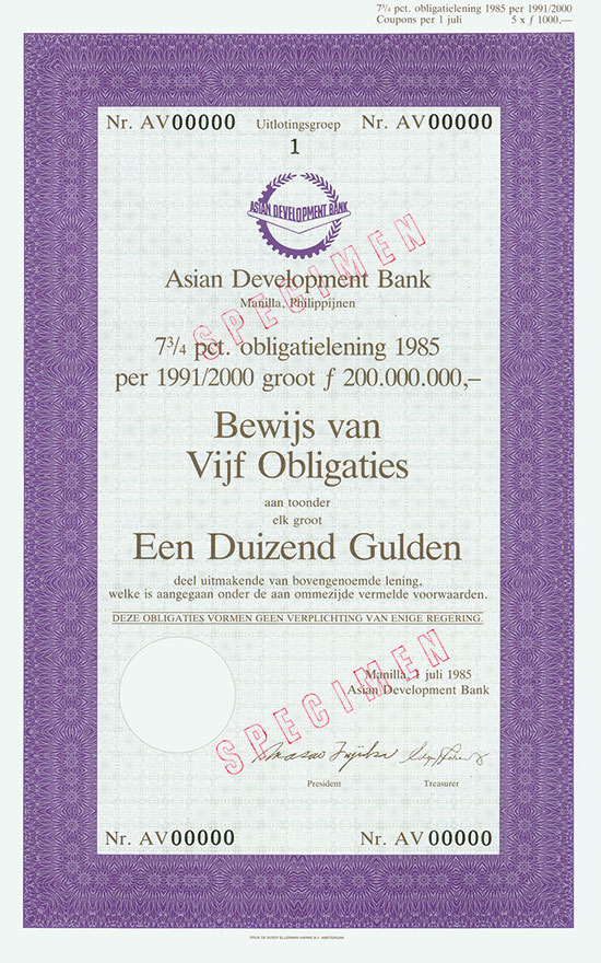 Asian Development Bank [2 Stück]