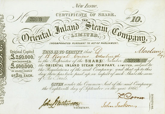 Oriental Inland Steam Company, Limited