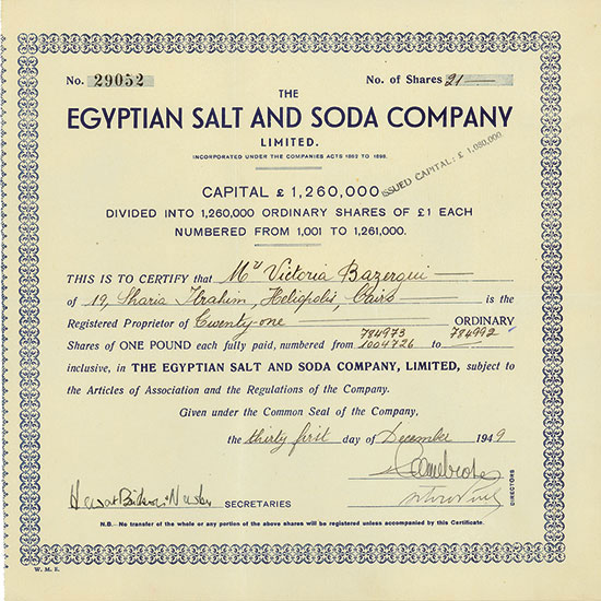 Egpytian Salt and Soda Company Limited
