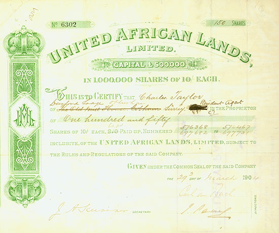 United African Lands, Limited