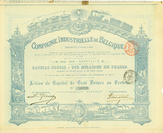 Compagnie Industrielle de Belgique Société Anonyme [5 +1 Stück]