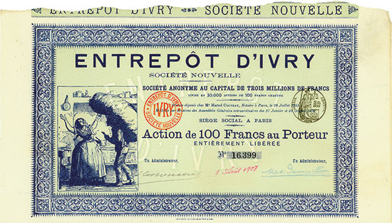 Entrepôt d'Ivry Société Nouvelle