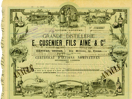Grande Distillerie E. Cusenier Fils Ainé & Cie.