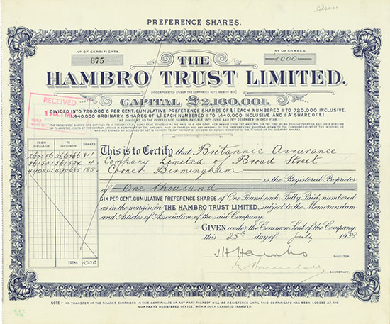 Hambro Trust Limited