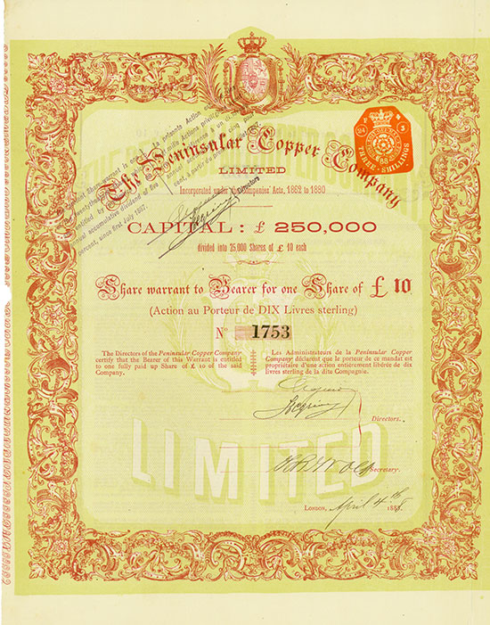 Peninsular Copper Company Limited