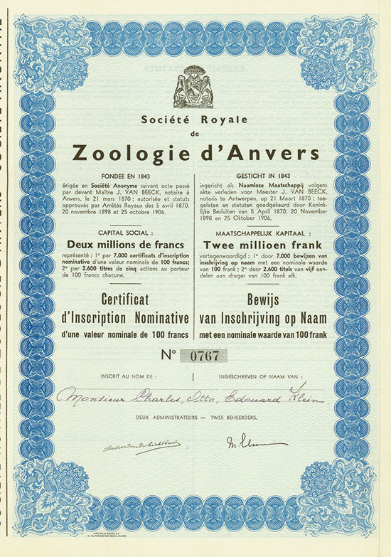 Société Royale de Zoologie d'Anvers