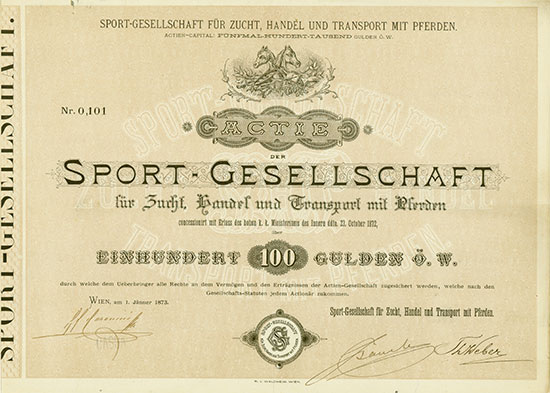 Sport-Gesellschaft für Zucht, Handel und Transport mit Pferden