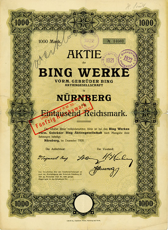 Bing Werke vorm. Gebr. Bing AG