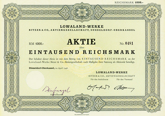 Lowaland-Werke Bitzer & Co. AG