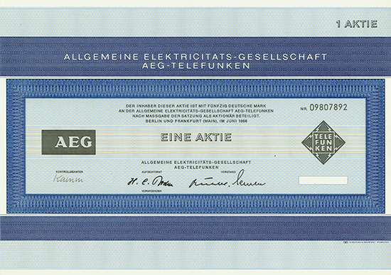 Allgemeine Elektricitäts-Gesellschaft AEG-Telefunken
