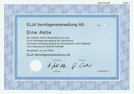 ELJA Vermögensverwaltung AG