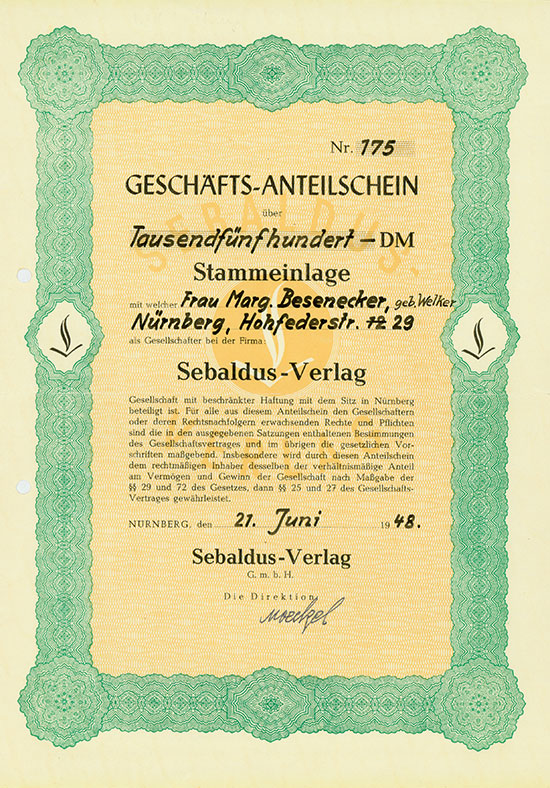 Sebaldus-Verlag G.m.b.H.
