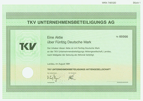 TKV Unternehmensbeteiligung AG