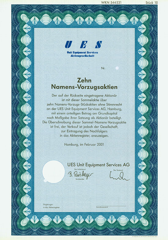 UES Unit Equipment Services AG