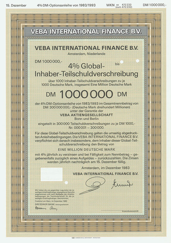 VEBA International Finance B. V.