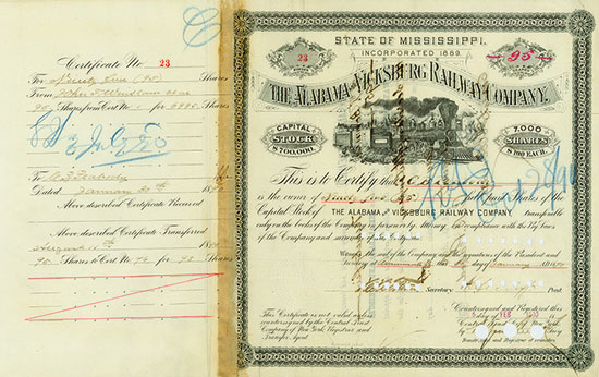 Alabama and Vicksburg Railway Company