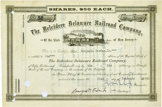 Belvidere Delaware Railroad Company