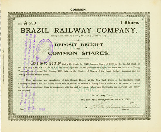 Brazil Railway Company [3 Stück]