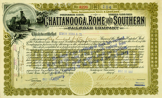 Chattanooga, Rome and Southern Railroad Company