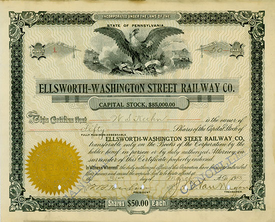 Ellsworth-Washington Street Railway Co.