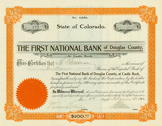 First National Bank of Douglas County