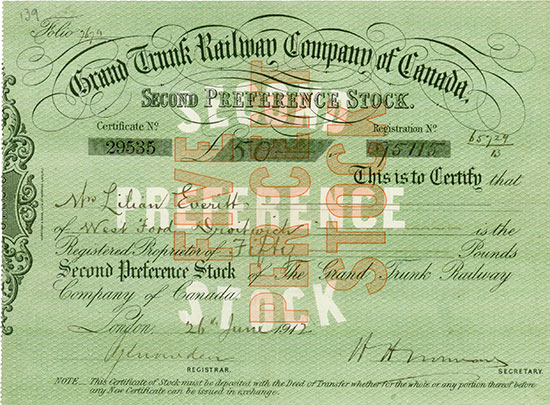 Grand Trunk Railway Company of Canada