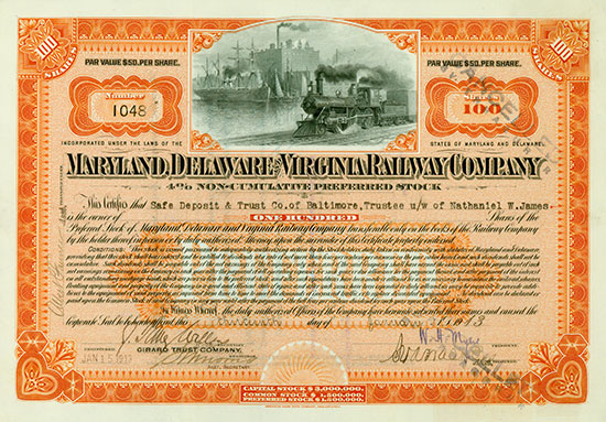 Maryland, Delaware and Virginia Railway Company