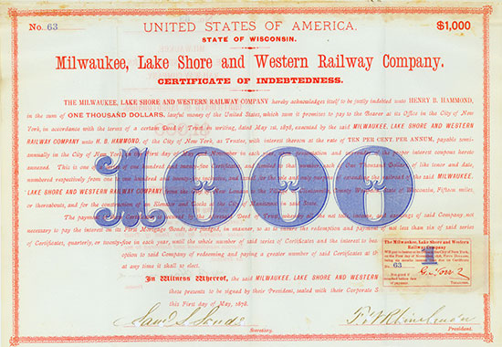 Milwaukee, Lake Shore & Western Railway Company