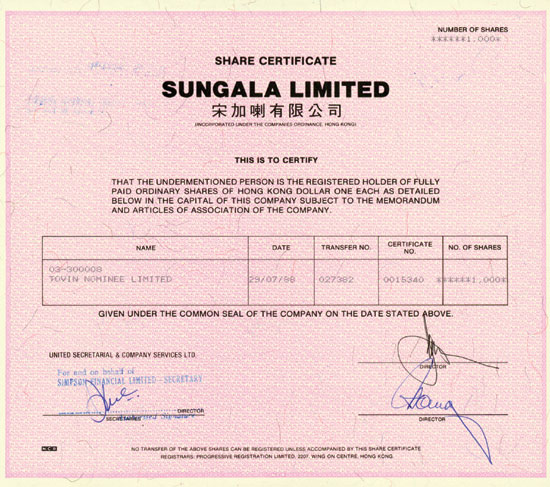 Sungala Limited