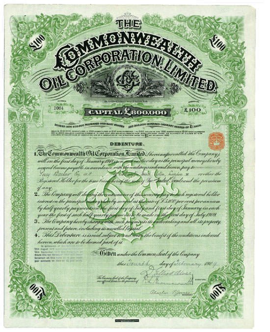 Commonwelth Oil Corporation, Limited