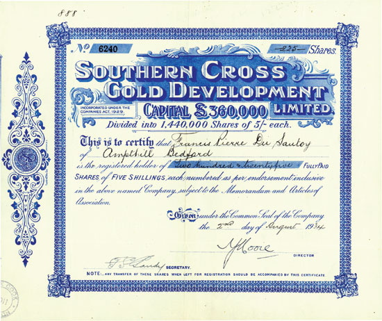 Southern Cross Gold Development Limited