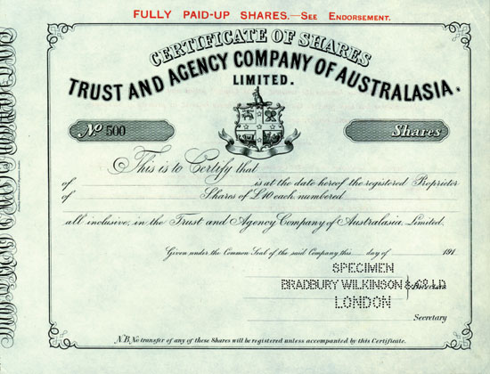 Trust and Agency Company of Australasia Limited