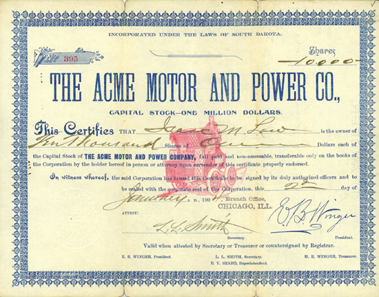 Acme Motor and Power Co.