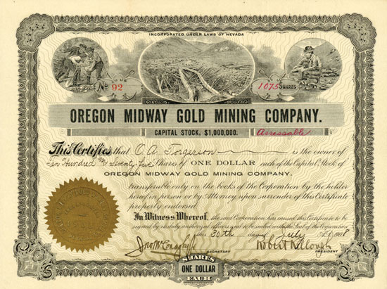Oregon Midway Gold Mining Company