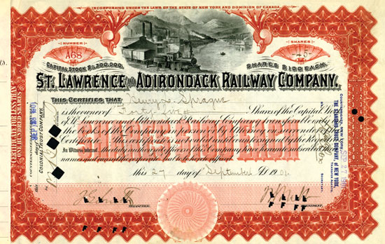 St. Lawrence and Adirondack Railway Company
