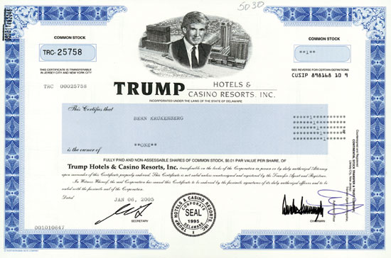 Trump Hotels & Casino Resorts, Inc.