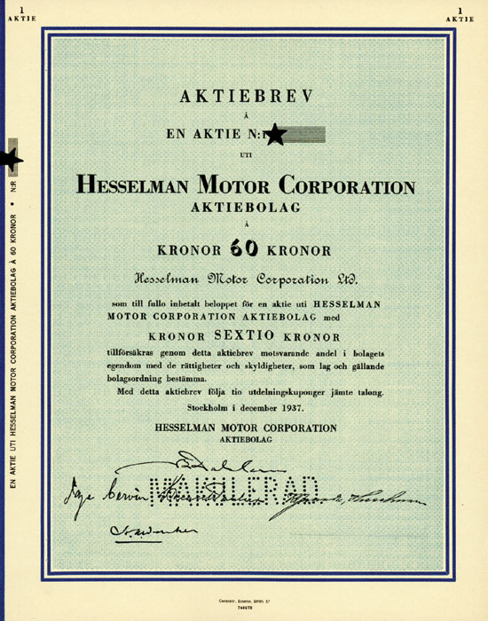 Hesselman Motor Corporation AB