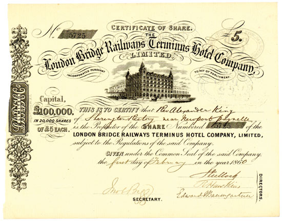 London Bridge Railways Terminus Hotel Company Limited