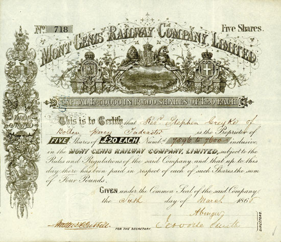 Mont Cenis Railway Company Limited