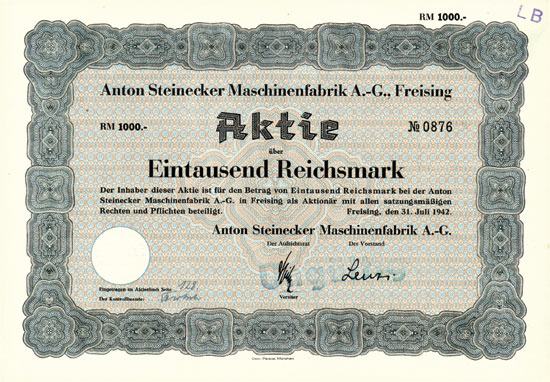Anton Steinecker Maschinenfabrik AG 