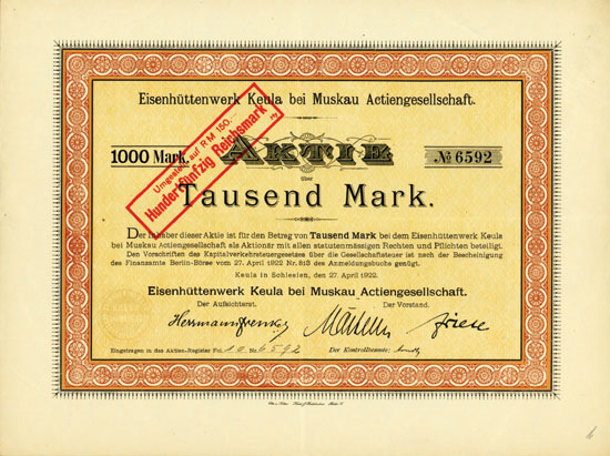 Eisenhüttenwerke Keula bei Muskau AG