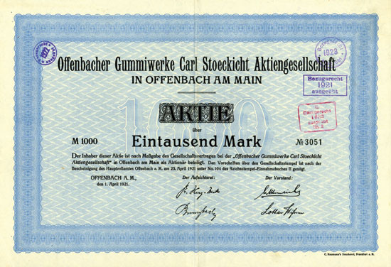 Offenbacher Gummiwerke Carl Stoeckicht AG
