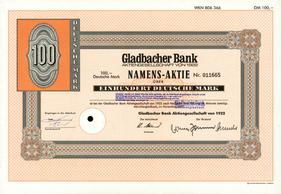 Gladbacher Bank AG von 1922