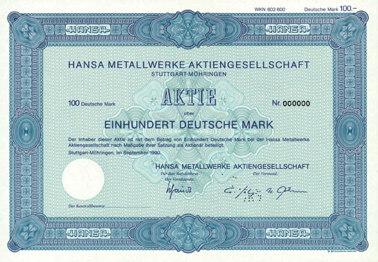 Hansa Metallwerke AG