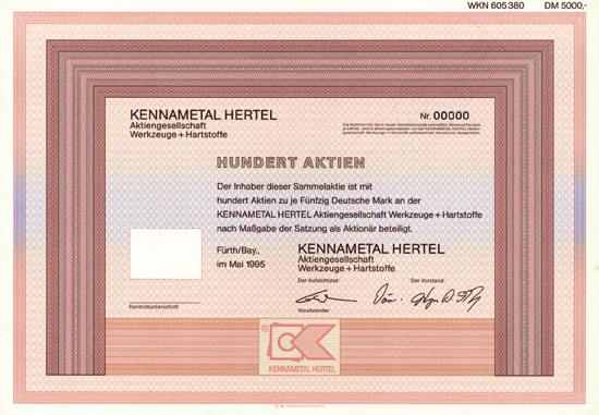 Kennametal Hertel AG Werkzeute + Hartstoffe